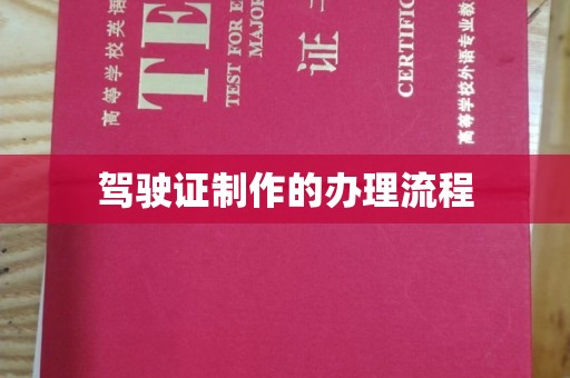 复兴驾驶证制作的办理流程