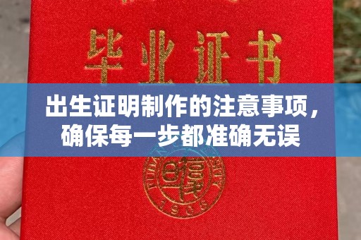 复兴出生证明制作的注意事项，确保每一步都准确无误