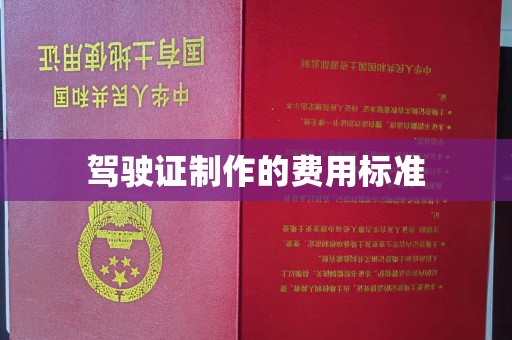 复兴驾驶证制作的费用标准